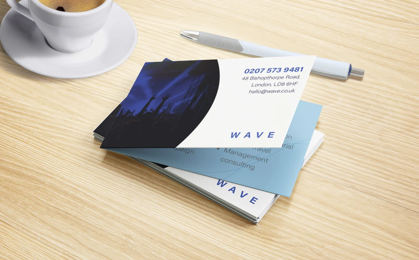 Folded Business Cards