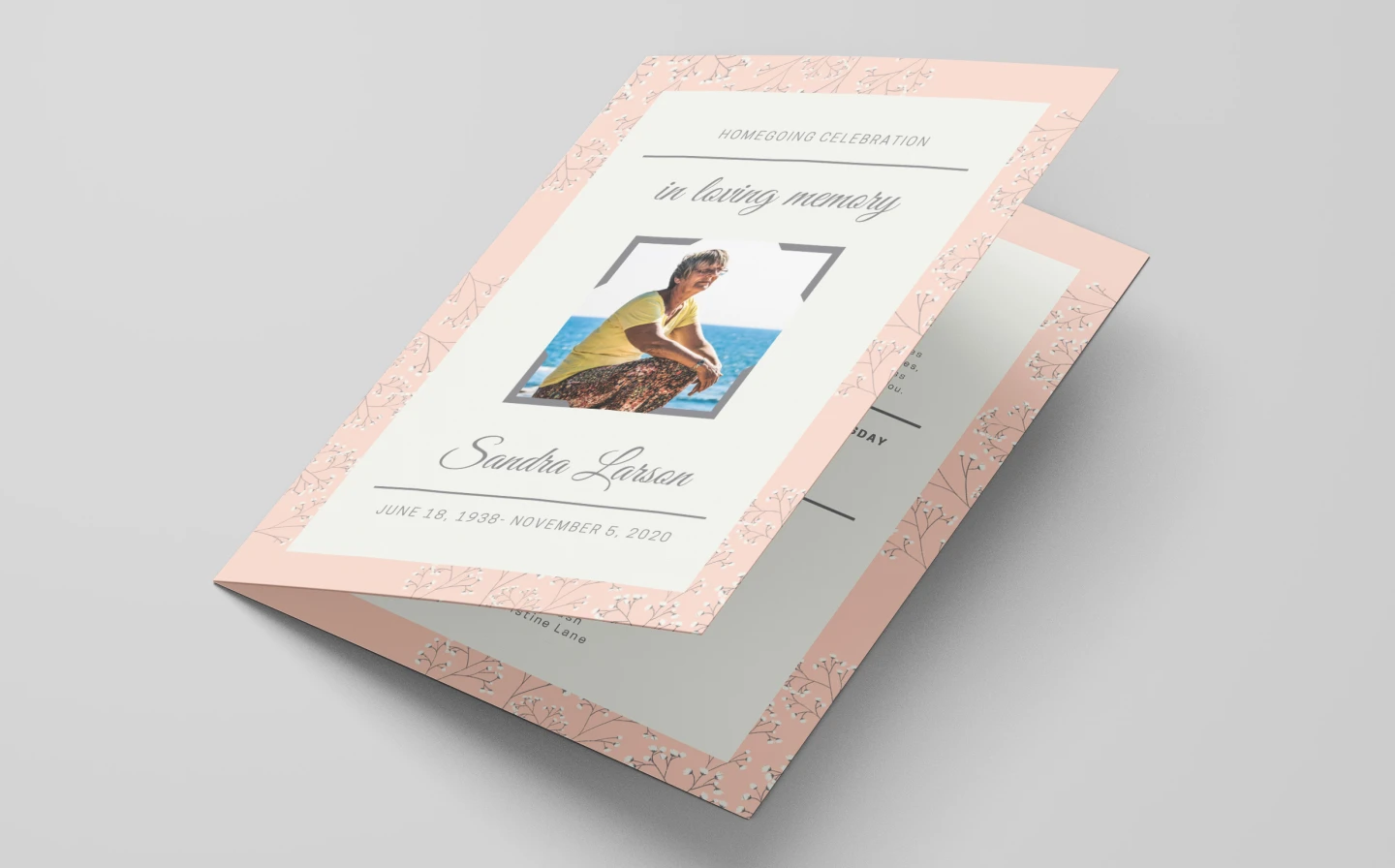 Funeral Order Of Service Cards