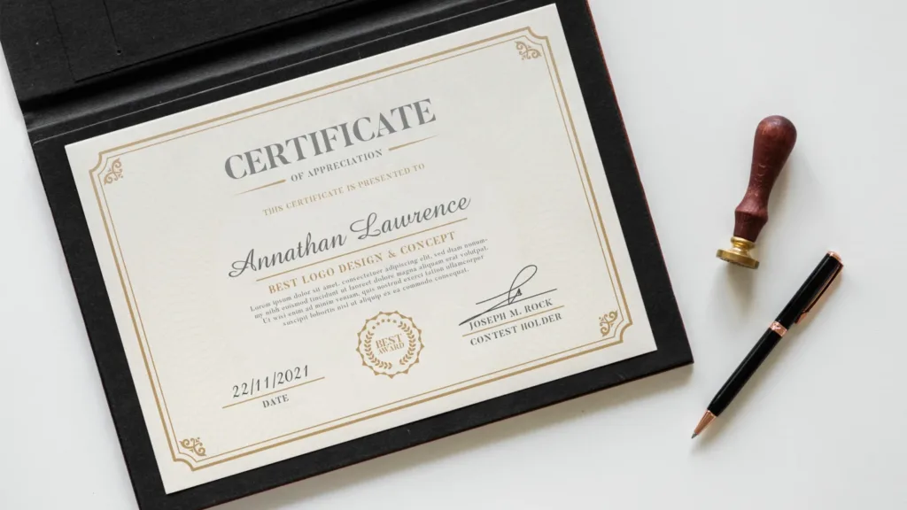 Certificates