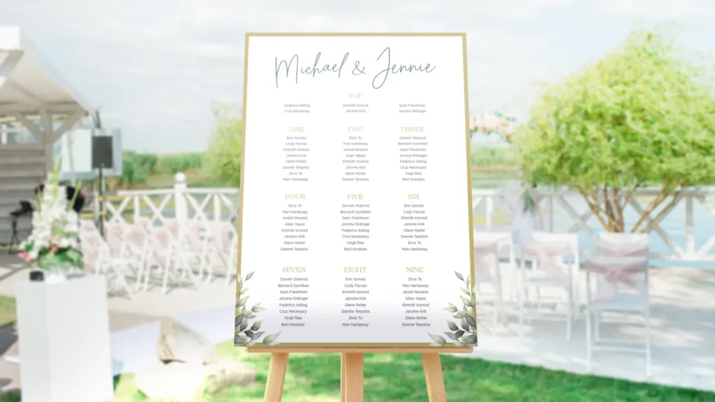 Wedding Table Plans