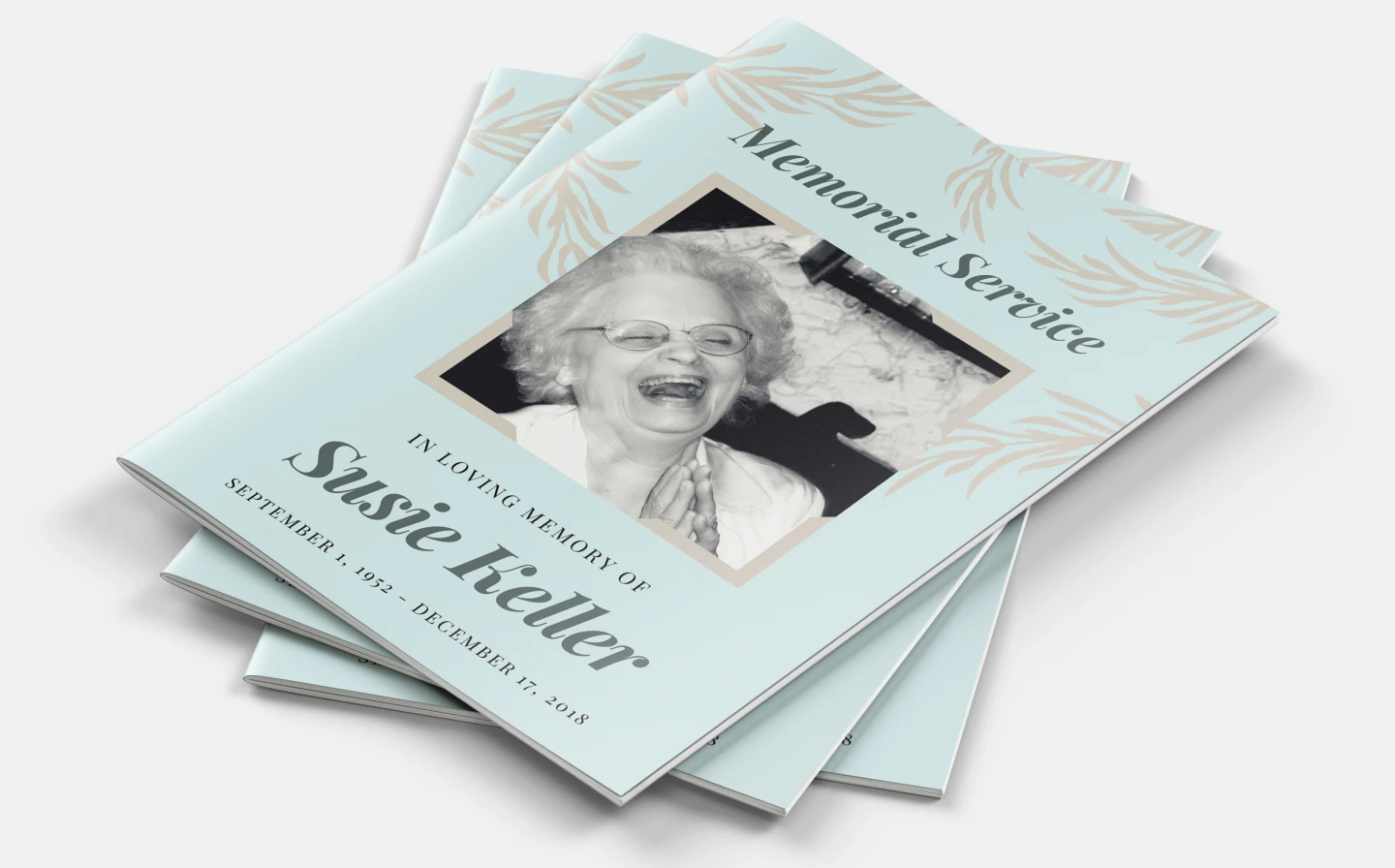 Funeral Order Of Service Programs