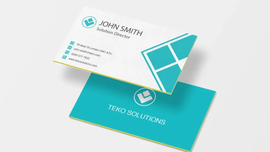 100 Luxe Triplex Business Cards – Red Centre